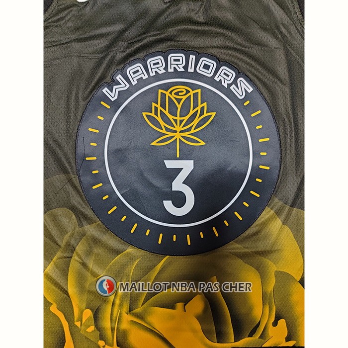 Maillot Golden State Warriors Jordan Poole NO 3 Ville 2022-23 Noir